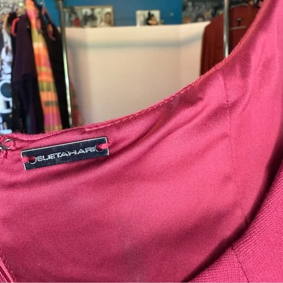 Elie Tahari size 6 Elegant Red Dress - Picture 2 of 5